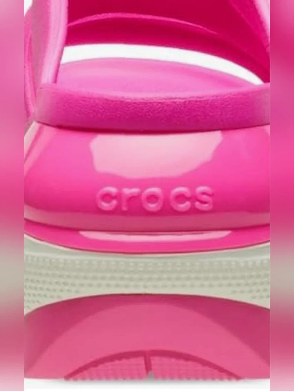 💗 Crocs MEGA CRUSH Triple Band Slide Sandals - Pink Crush NWOT - Picture 11 of 14